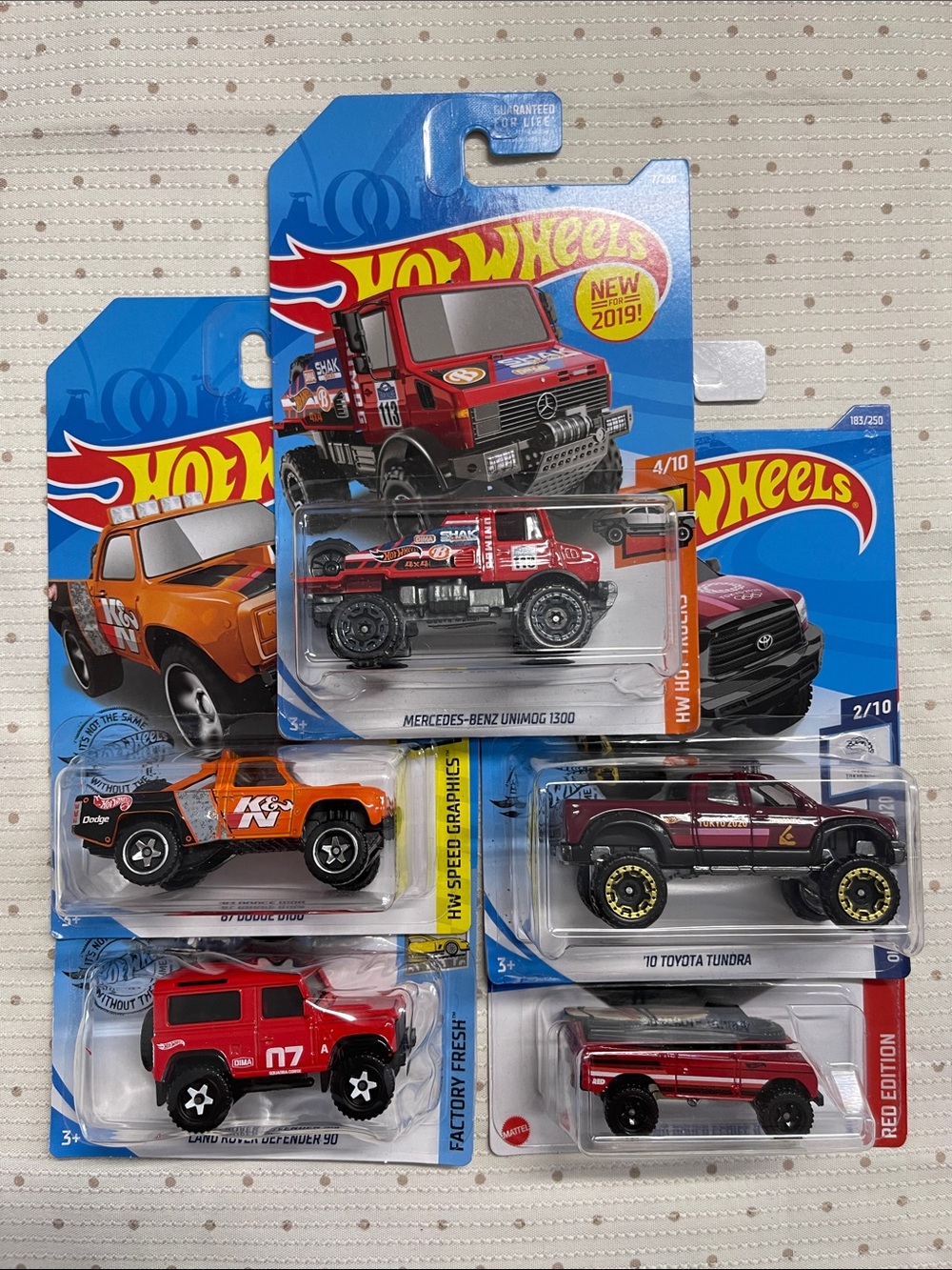 Hot wheels Kids Toy Trucks Bundle – 2017-2021